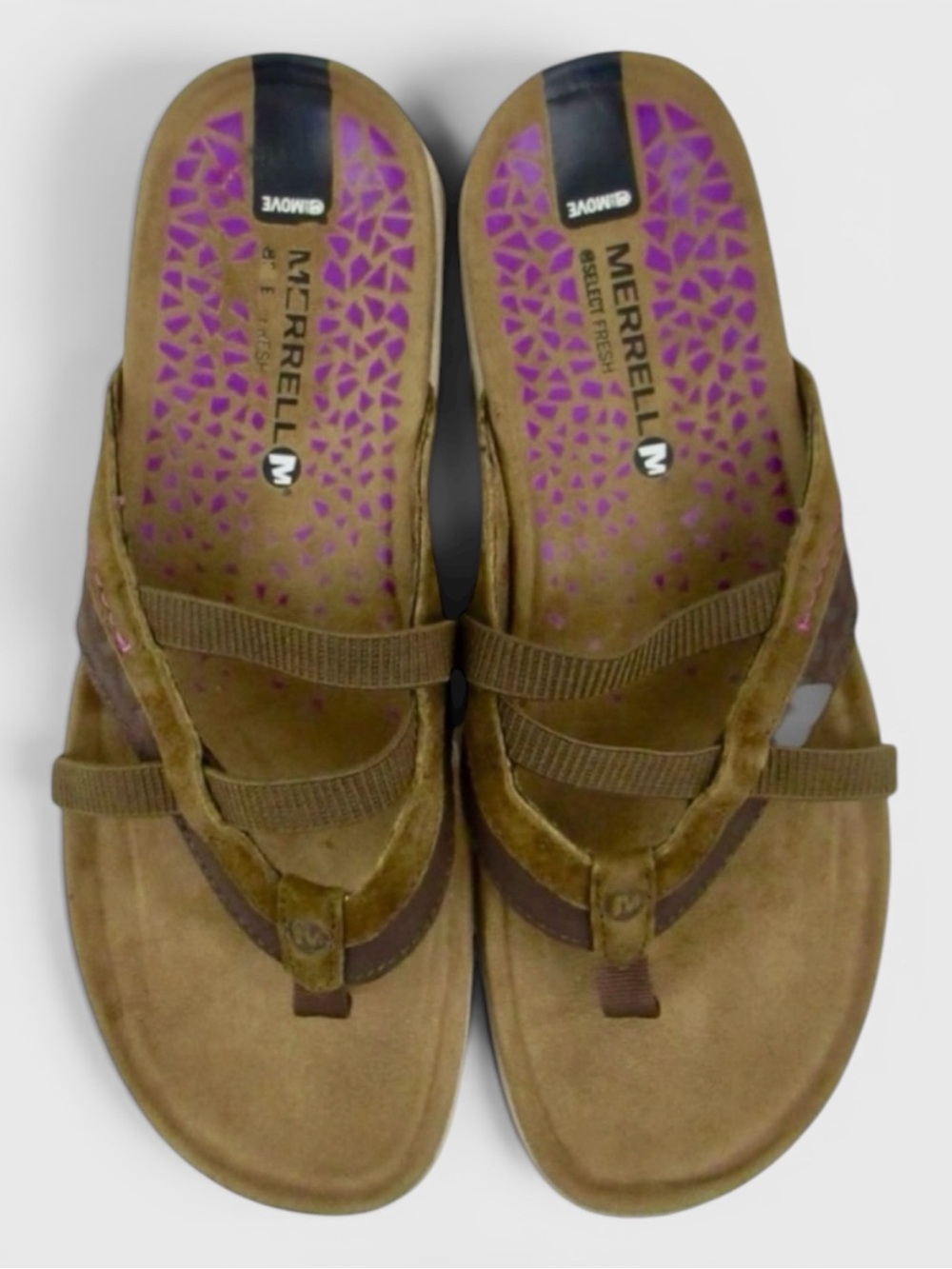 803 Merrell Leather Thong Sandals